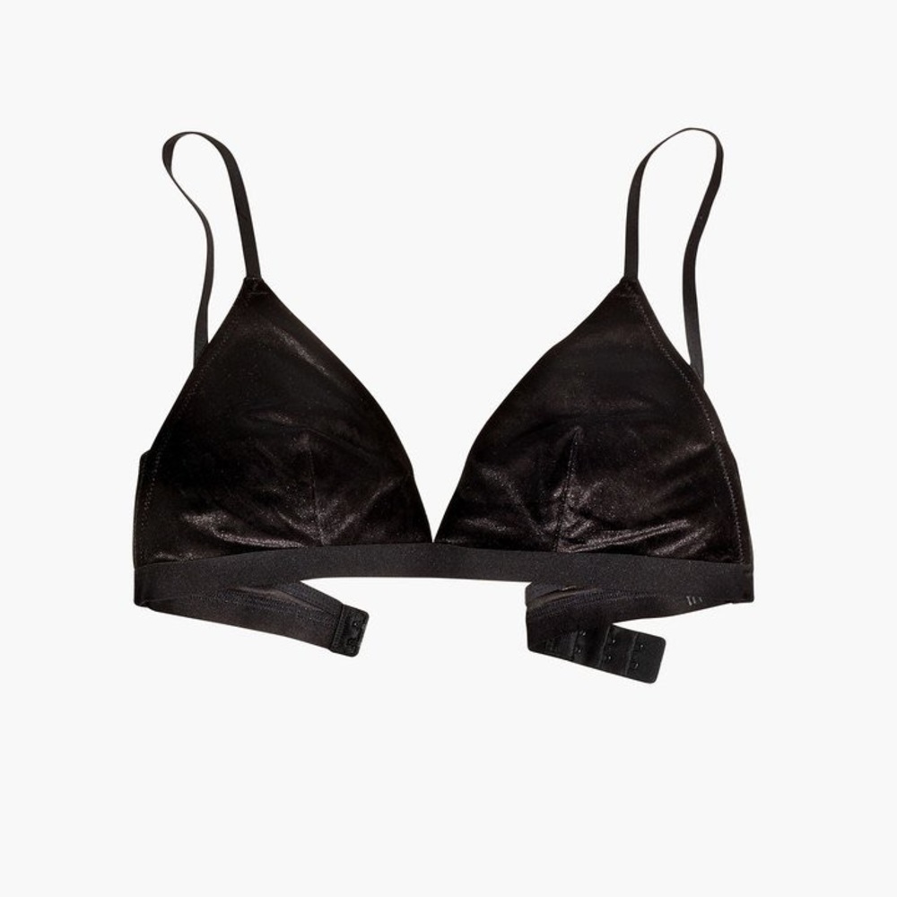 Madewell Black Velvet Pippa Bralette - Medium!